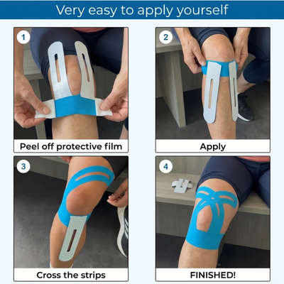 APRIS™ Knee Support — Pre-Cut Kinesiology Tape