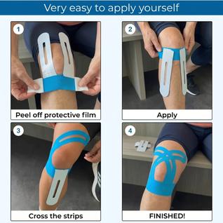 APRIS™ Knee Support — Pre-Cut Kinesiology Tape