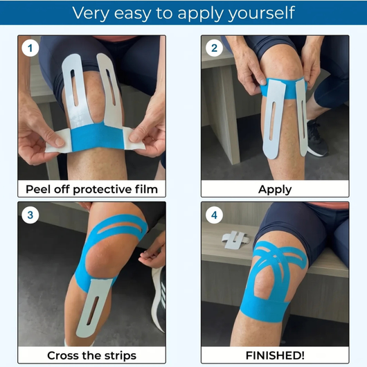 APRIS™ Knee Support — Pre-Cut Kinesiology Tape