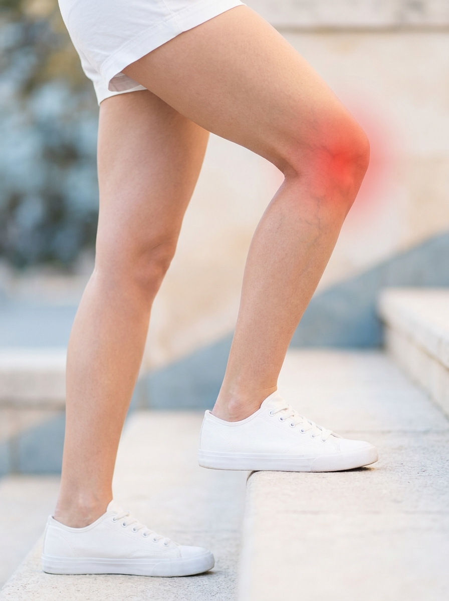 Stairs hurt, up or down
